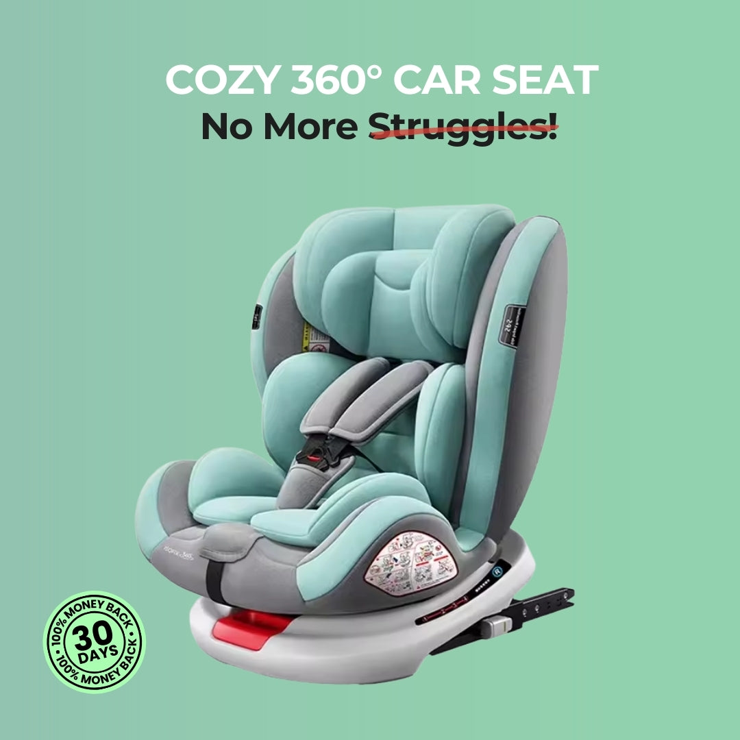 CozyHeartbeat 360 Rotating Car Seat - A safe and comfortable baby car seat with a 360-degree swivel for easy placement and exit, designed for newborns and toddlers.