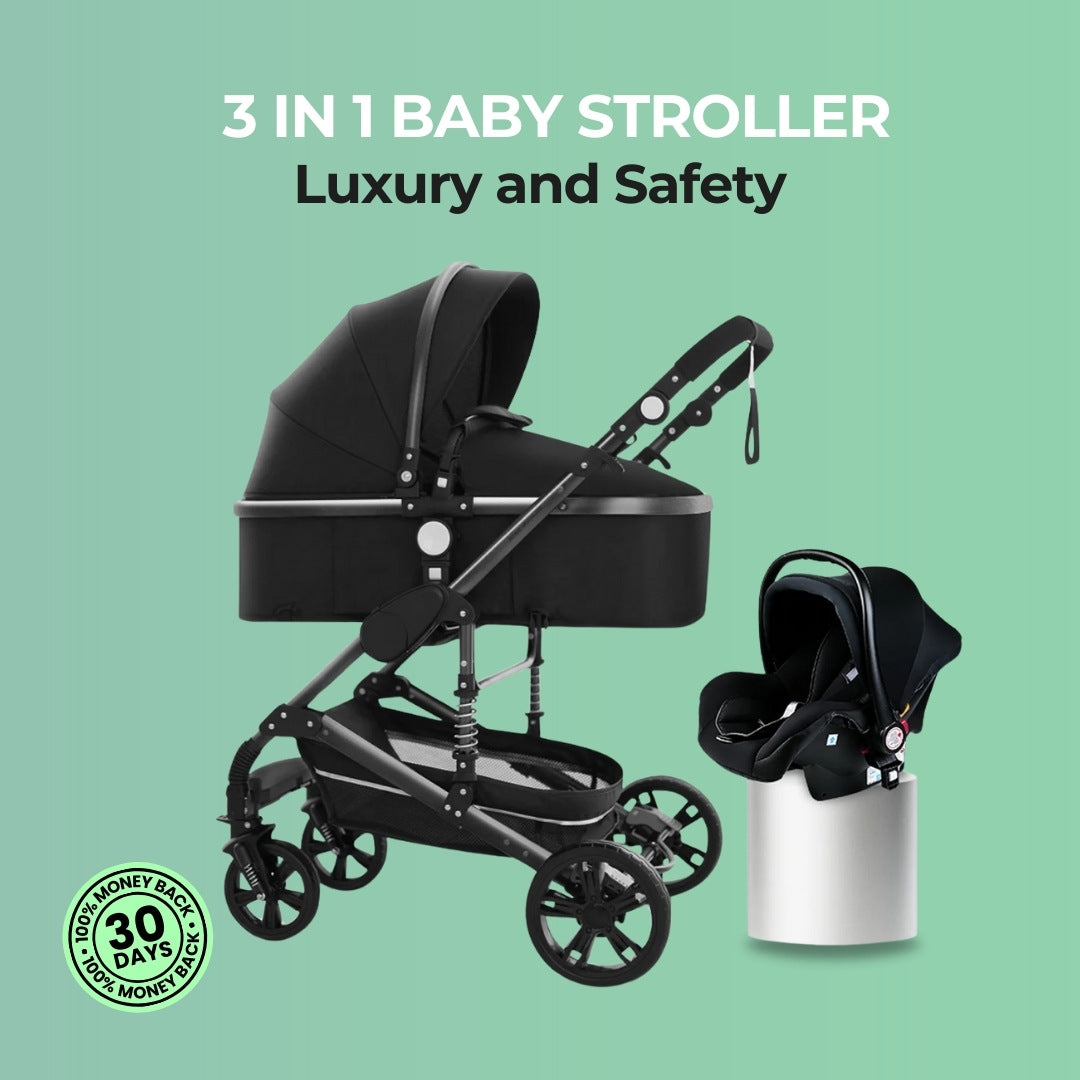 CozyHeartbeat Juno Convertible Pram - A high-quality stroller with 48+ configurations, aircraft-grade aluminum frame, and a spacious seat for newborns and growing families.