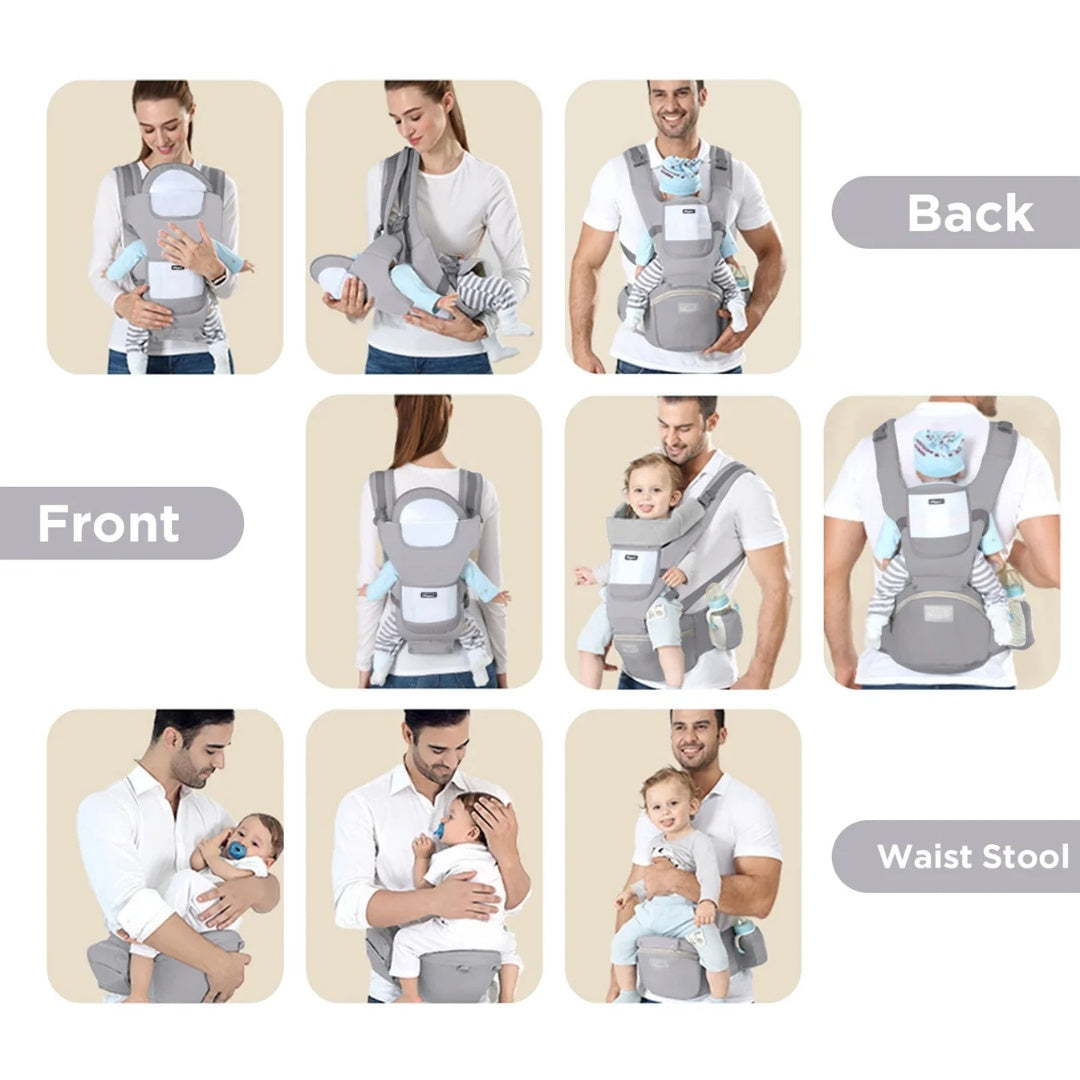 CozyHeartbeat Ergonomic Baby Carrier - A comfortable and supportive baby carrier designed for newborns and toddlers, featuring an adjustable fit for parents and babies."