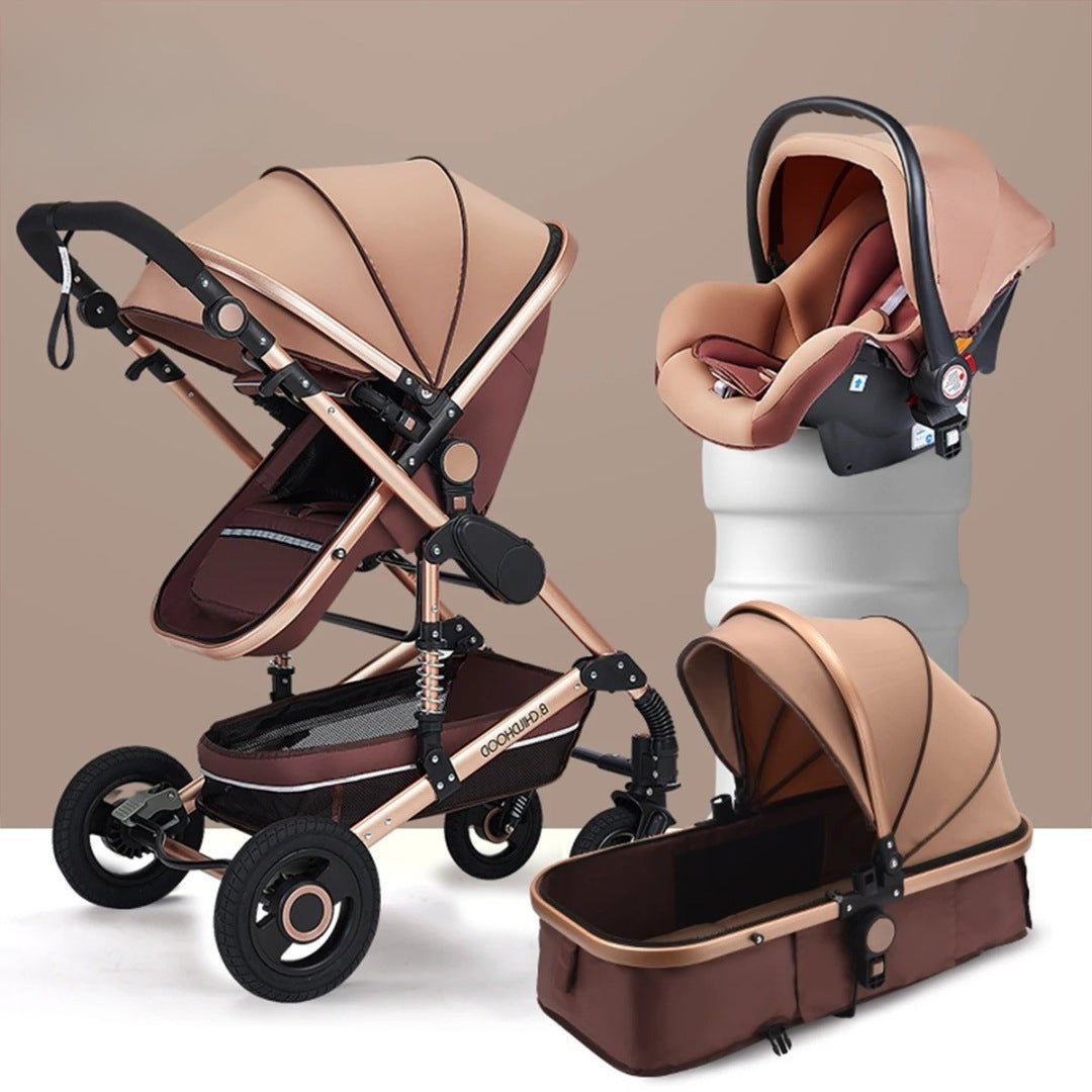 CozyHeartbeat Juno Convertible Pram - A high-quality stroller with 48+ configurations, aircraft-grade aluminum frame, and a spacious seat for newborns and growing families.
