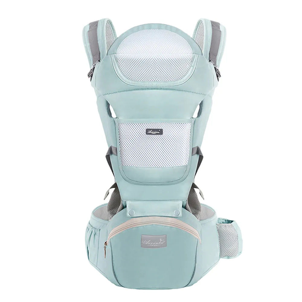 CozyHeartbeat Ergonomic Baby Carrier - A comfortable and supportive baby carrier designed for newborns and toddlers, featuring an adjustable fit for parents and babies."